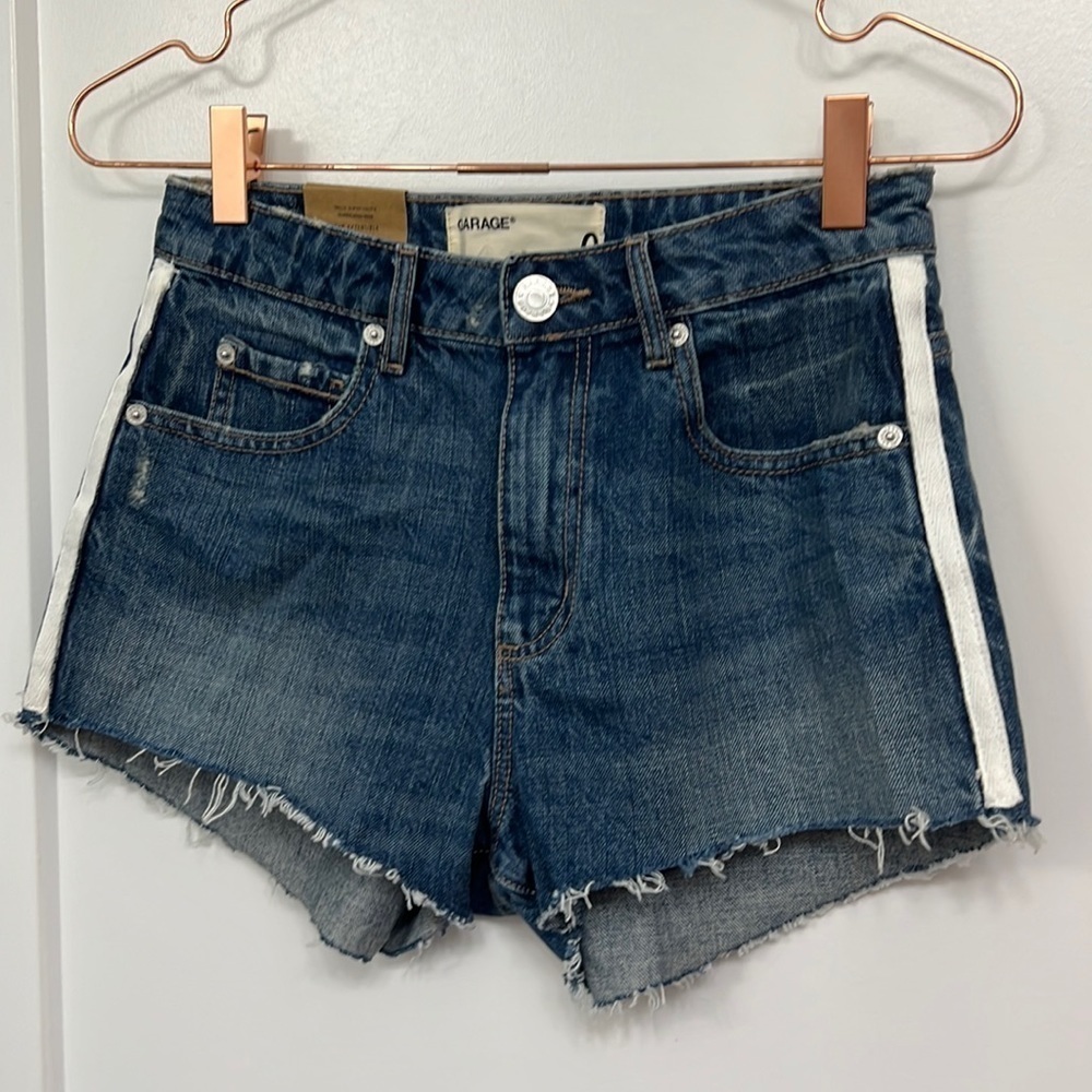 NEW GARAGE festival jean shorts sporty indigo size 0